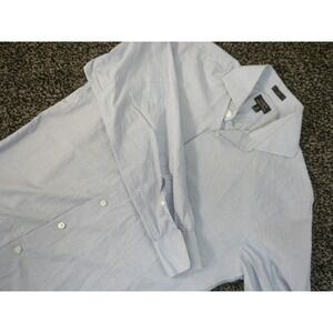 J Crew Ludlow Premium Dress Shirt Mens 15/32 Blue Slim Fit Button Cutaway Collar